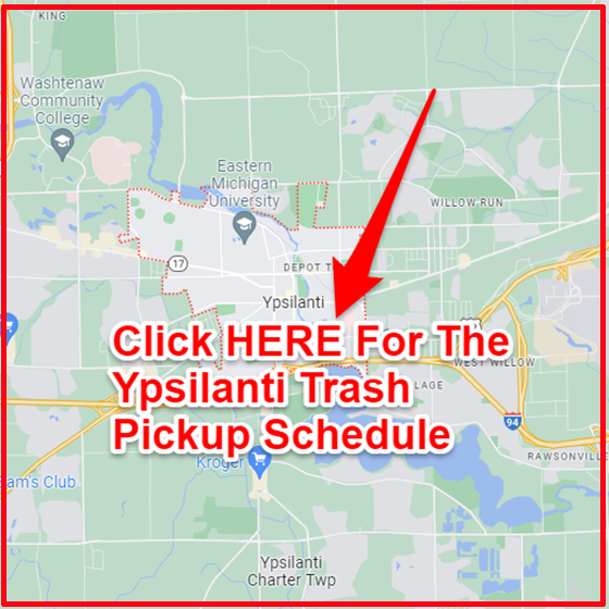 Ypsilanti Trash Collection Map