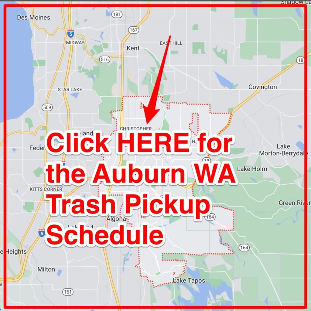 Auburn WA Trash Pickup Schedule