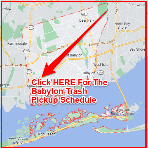 Babylon Trash Collection Map
