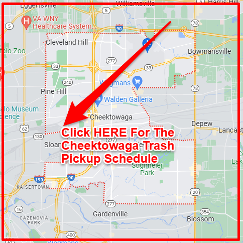 Cheektowaga Trash Collection Map