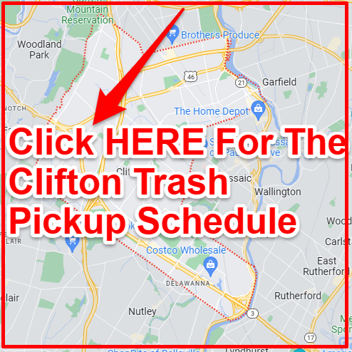 Clifton Trash Collection Map
