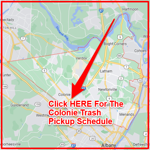 Colonie Trash Collection Map