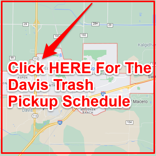 Davis Trash Collection Map