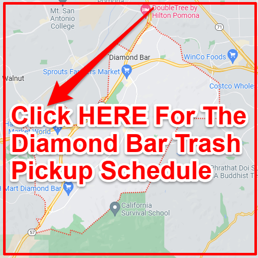 Diamond Bar Trash Collection Map