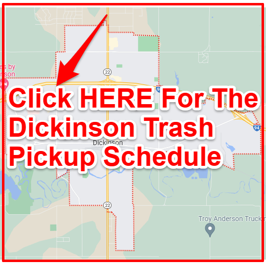 Dickinson Trash Collection Map