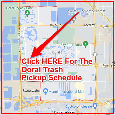 Doral Trash Collection Map