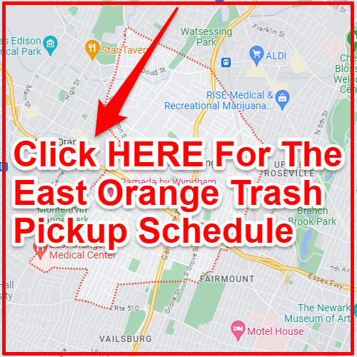 East Orange Trash Collection Map