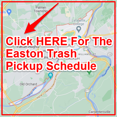 Easton Trash Collection Map