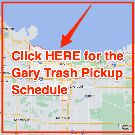 Gary Trash Pickup Schedule Map