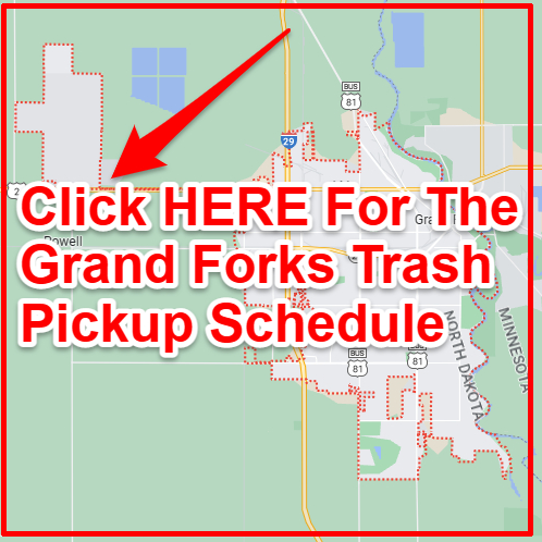Grand Forks Trash Collection Map