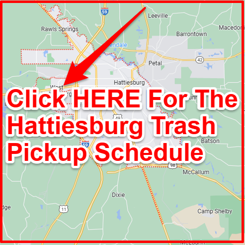 Hattiesburg Trash Collection Map