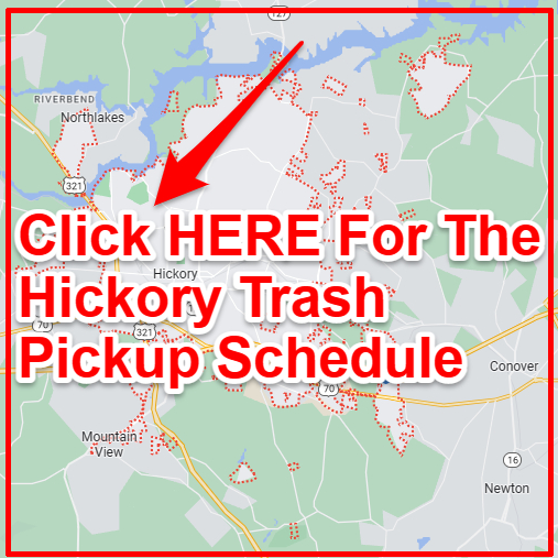 Hickory Trash Collection Map