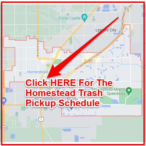 Homestead Trash Collection Map