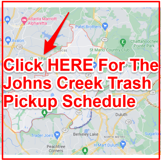 Johns Creek Trash Collection Map