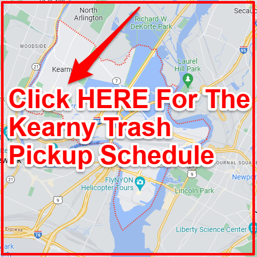 Kearny Trash Collection Map