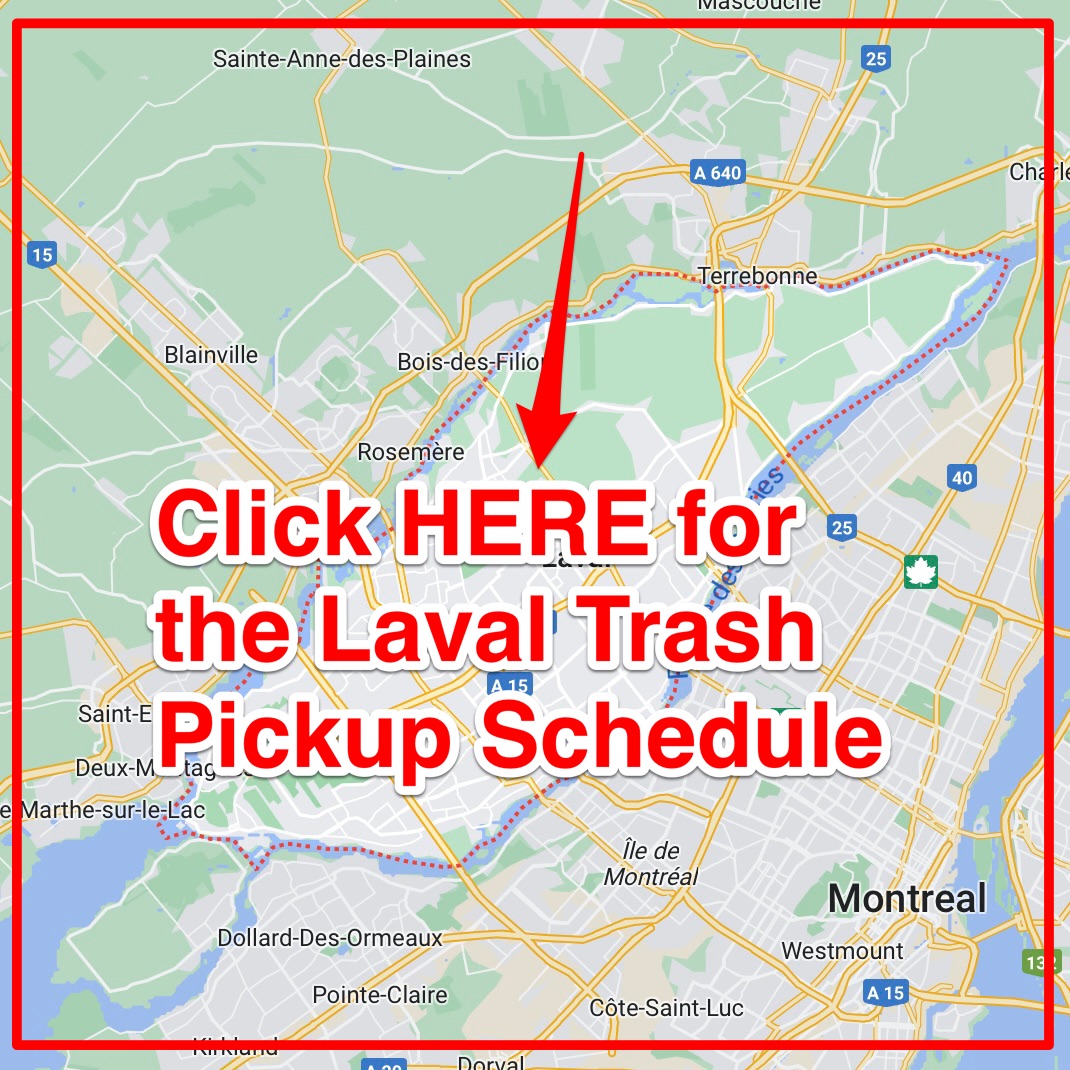 Laval Trash Schedule 2024 (Bulk Pickup, Holidays, Map)