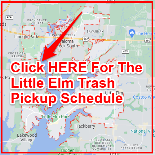 Little Elm Trash Collection Map