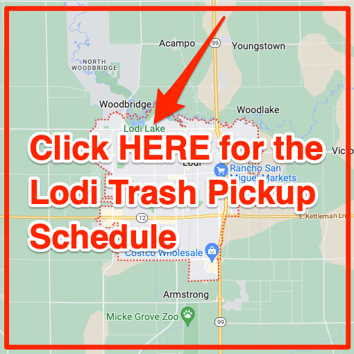 Lodi Trash Pickup Schedule Map
