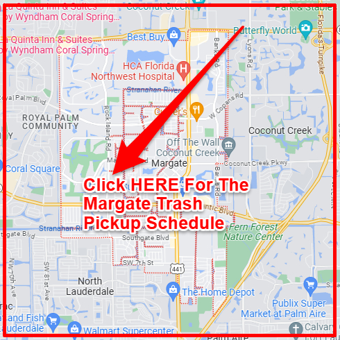 Margate Trash Collection Map