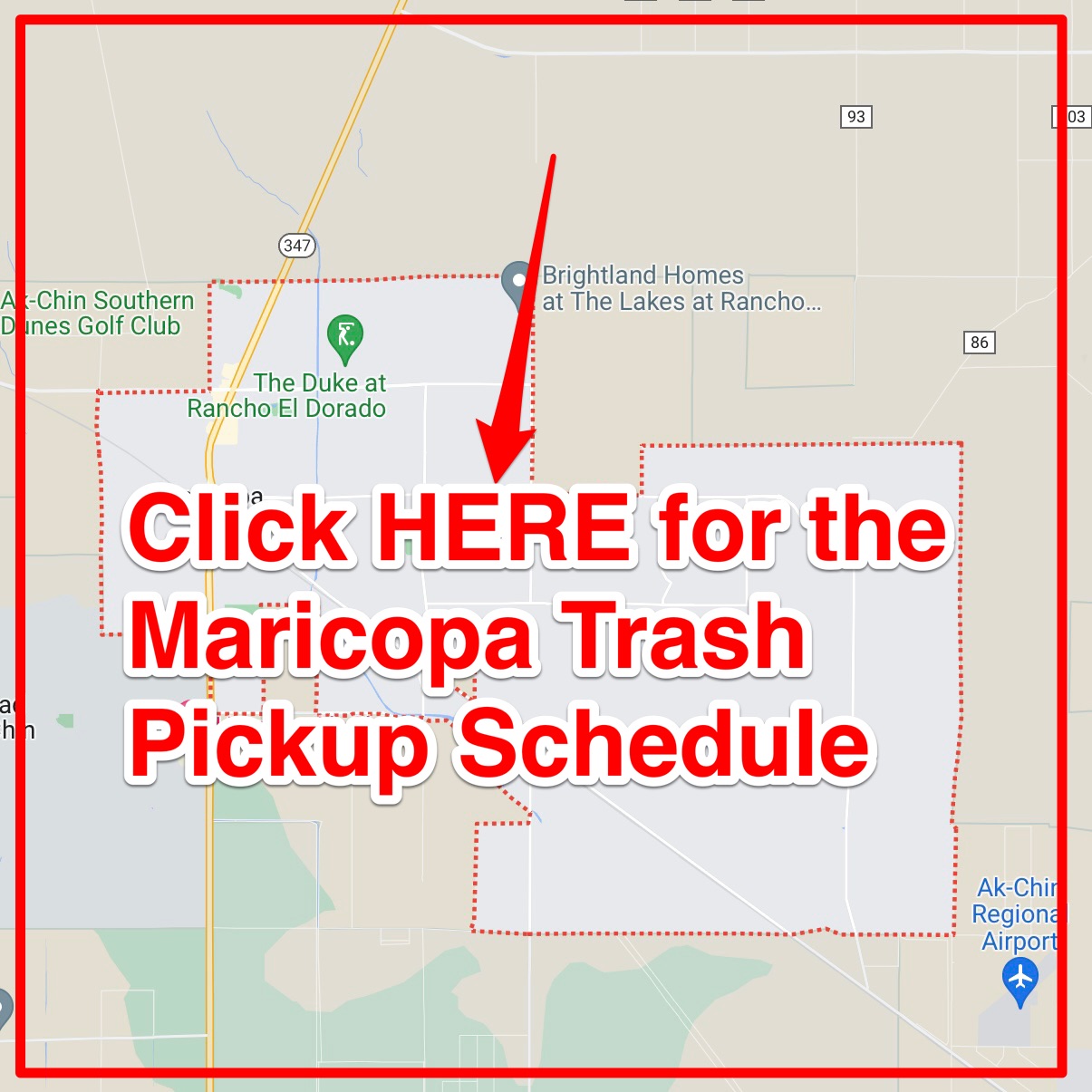 Maricopa Trash Schedule 2024 (Bulk Pickup, Holidays, Map)