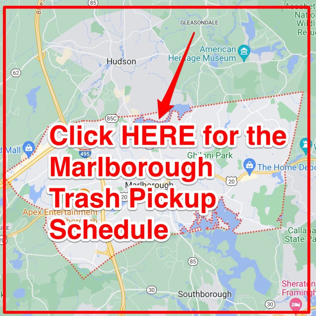 Marlborough Trash Pickup Schedule