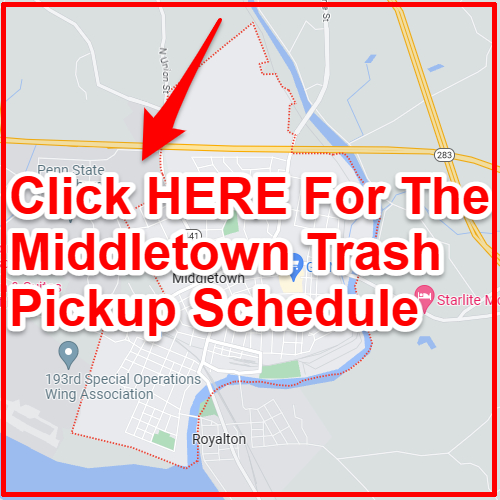Middletown Trash Collection Map