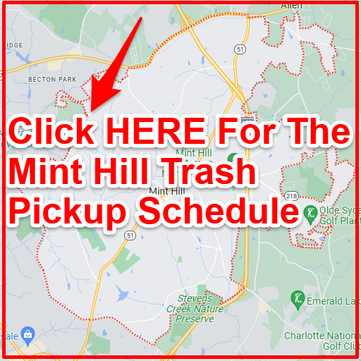 Mint Hill Trash Collection Map