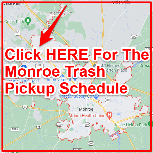 Monroe Trash Collection Map