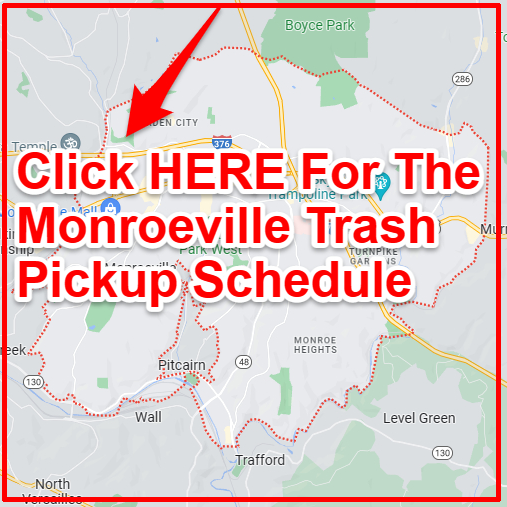 Monroeville Trash Collection Map
