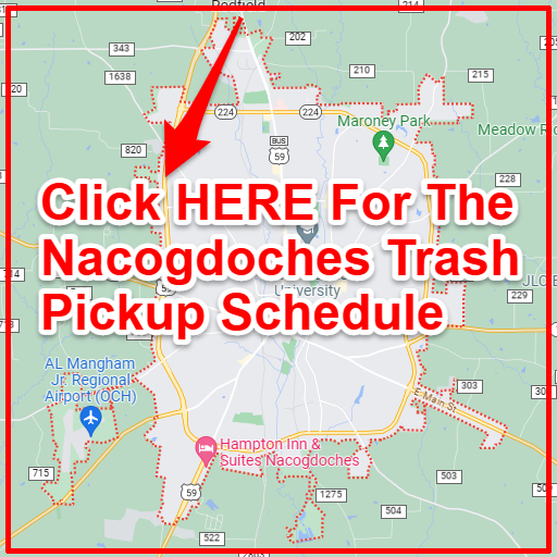 Nacogdoches Trash Collection Map