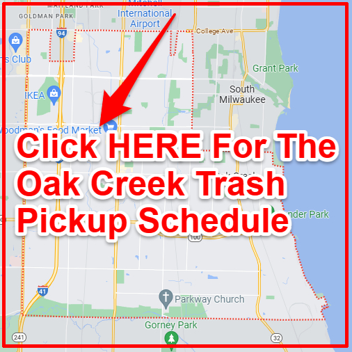 Oak Creek Trash Collection Map
