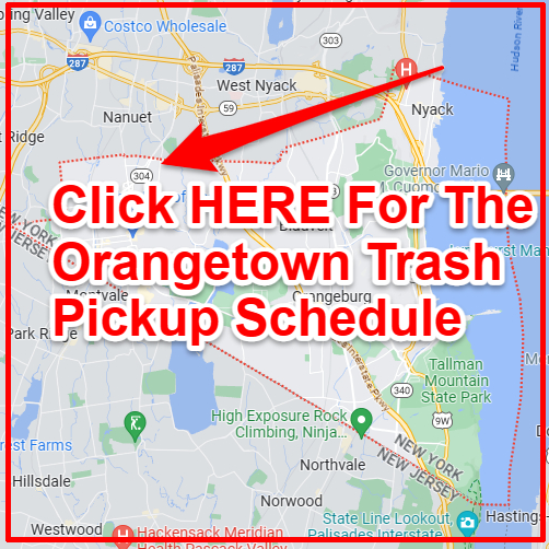 Orangetown Trash Collection Map
