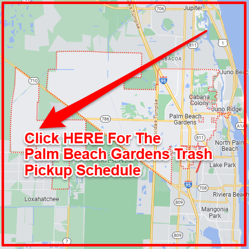 Palm Beach Gardens Trash Collection Map