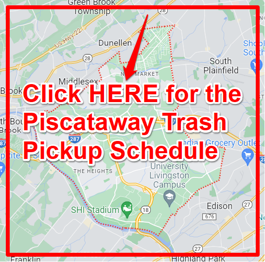 Piscataway Trash Pickup Schedule Map