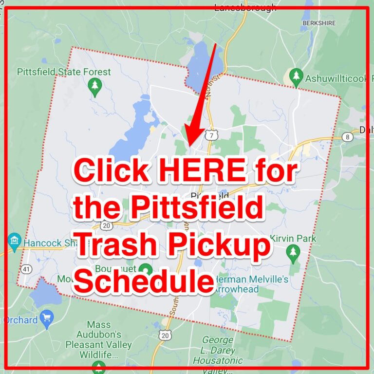 Pittsfield Trash Schedule 2024 (Bulk Pickup, Holidays, Map)