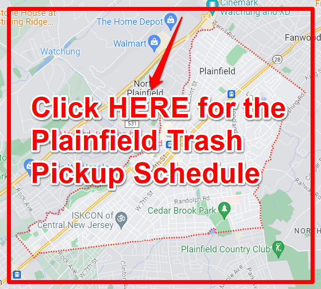 Plainfield Trash Pickup Schedule Map