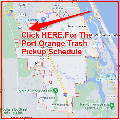 Port Orange Trash Collection Map