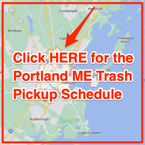 Portland ME Trash Pickup Schedule Map
