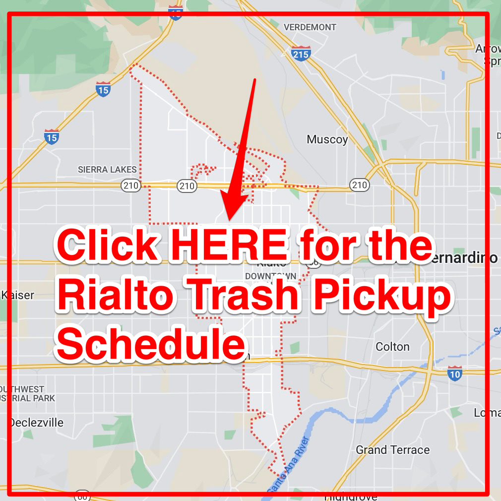 Rialto Trash Pickup Schedule