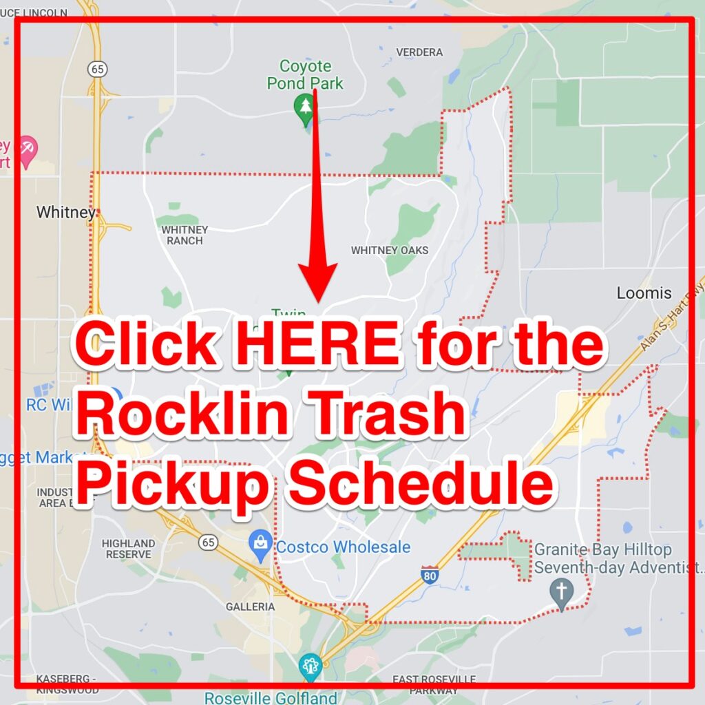 Rocklin Trash Pickup Schedule
