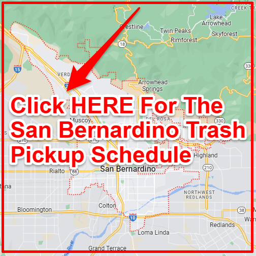San Bernardino Trash Collection Map
