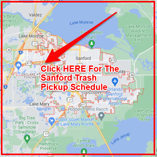 Sanford Trash Collection Map