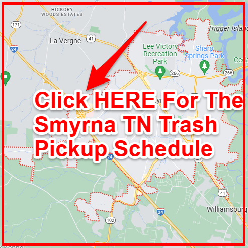 Smyrna TN Trash Collection Map