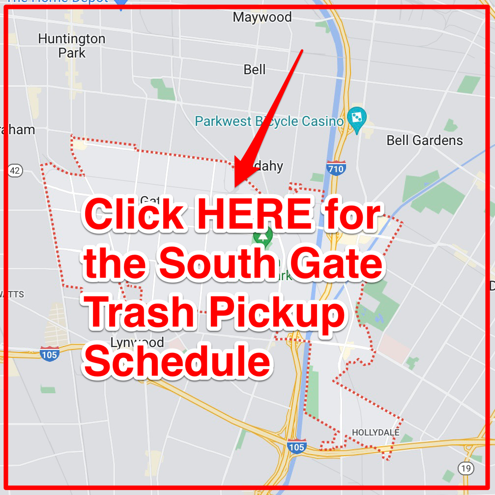 South Gate Trash Pickup Schedule