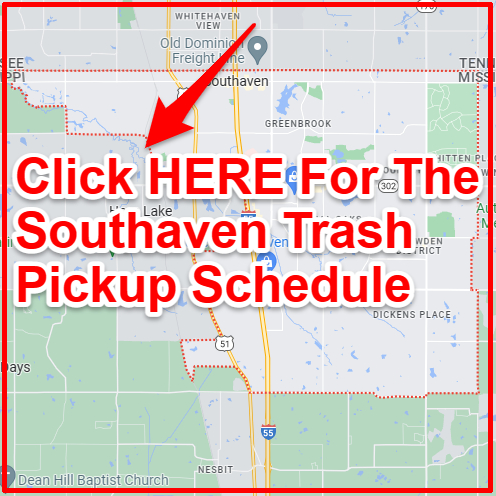 Southaven Trash Collection Map
