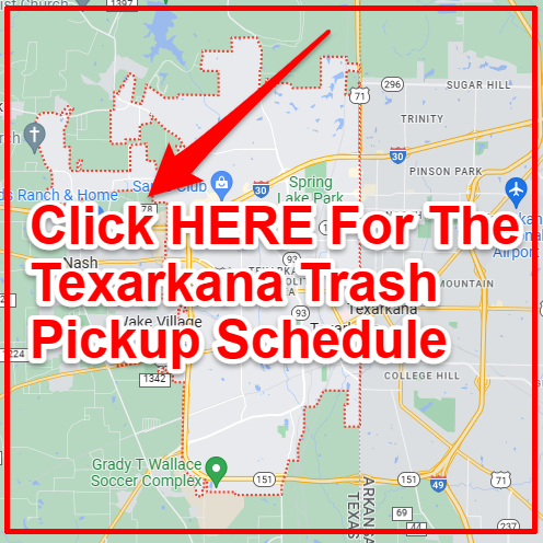 Texarkana Trash Collection Map
