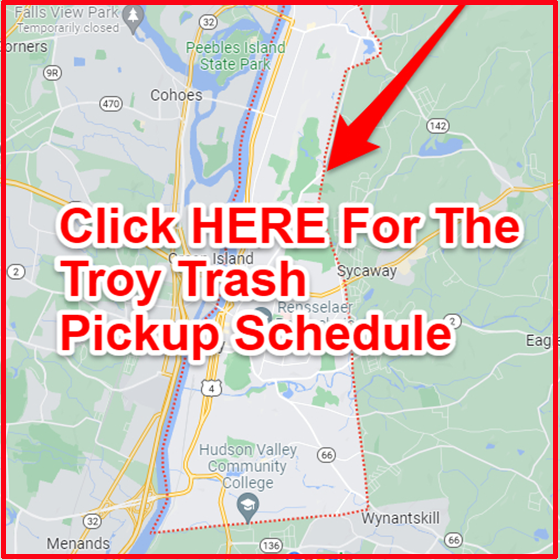 Troy NY Trash Collection Map