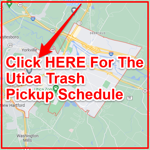 Utica Trash Collection Map