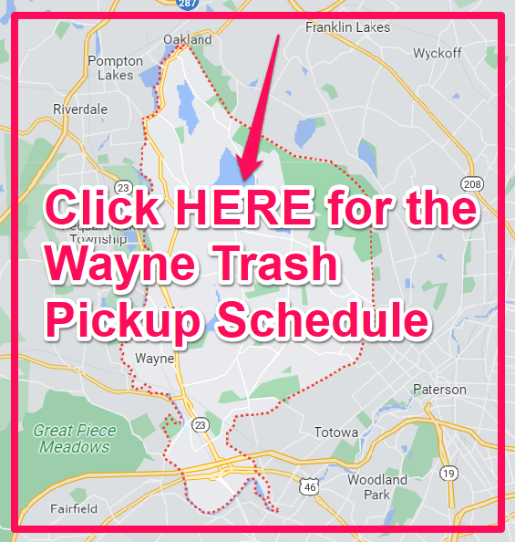 Wayne Trash Pickup Schedule Map