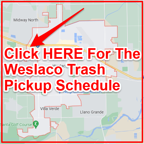 Weslaco Trash Collection Map